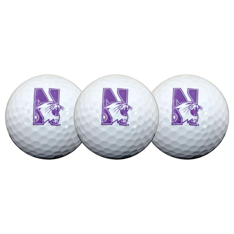 Team Effort Northwestern Wildcats Golf Ball 3 Pack